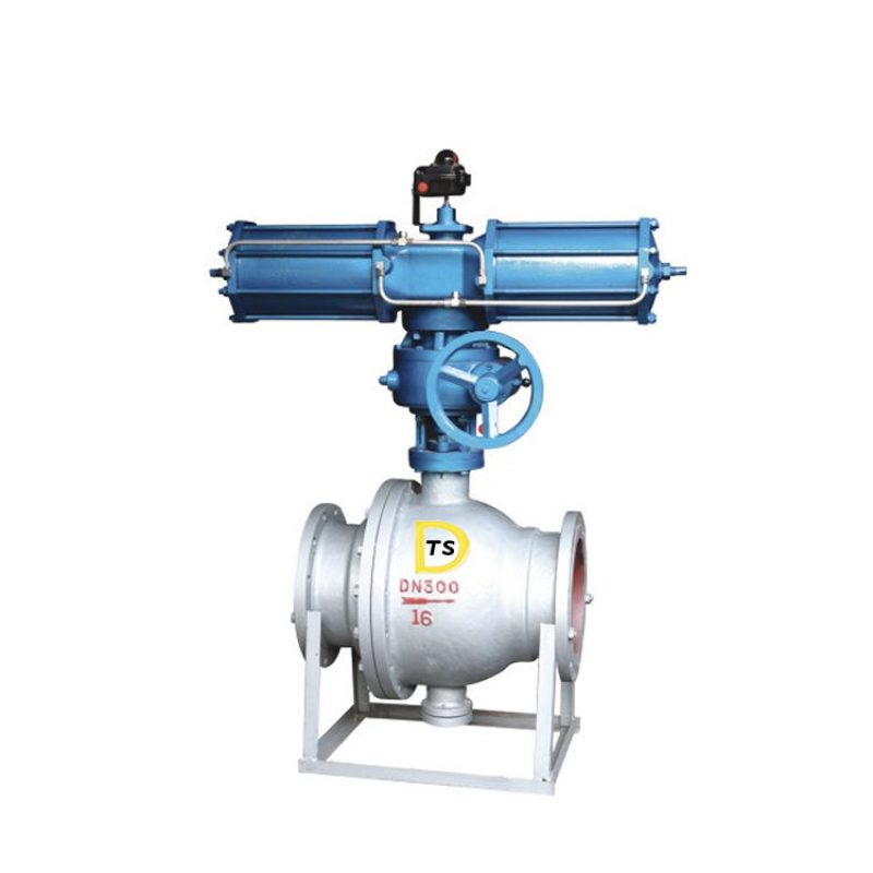 Use WCB natural gas coom pneumatic ash discharge ball valve